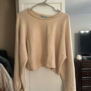 Tan/neutral knit sweater set